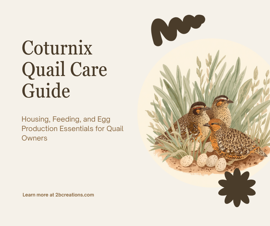 Coturnix Quail Care Guide — housing, feeding, and egg production