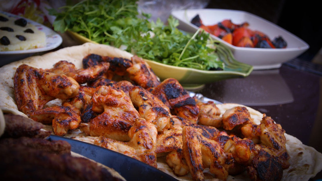 Lemon pepper grilled quail with charred seasoning