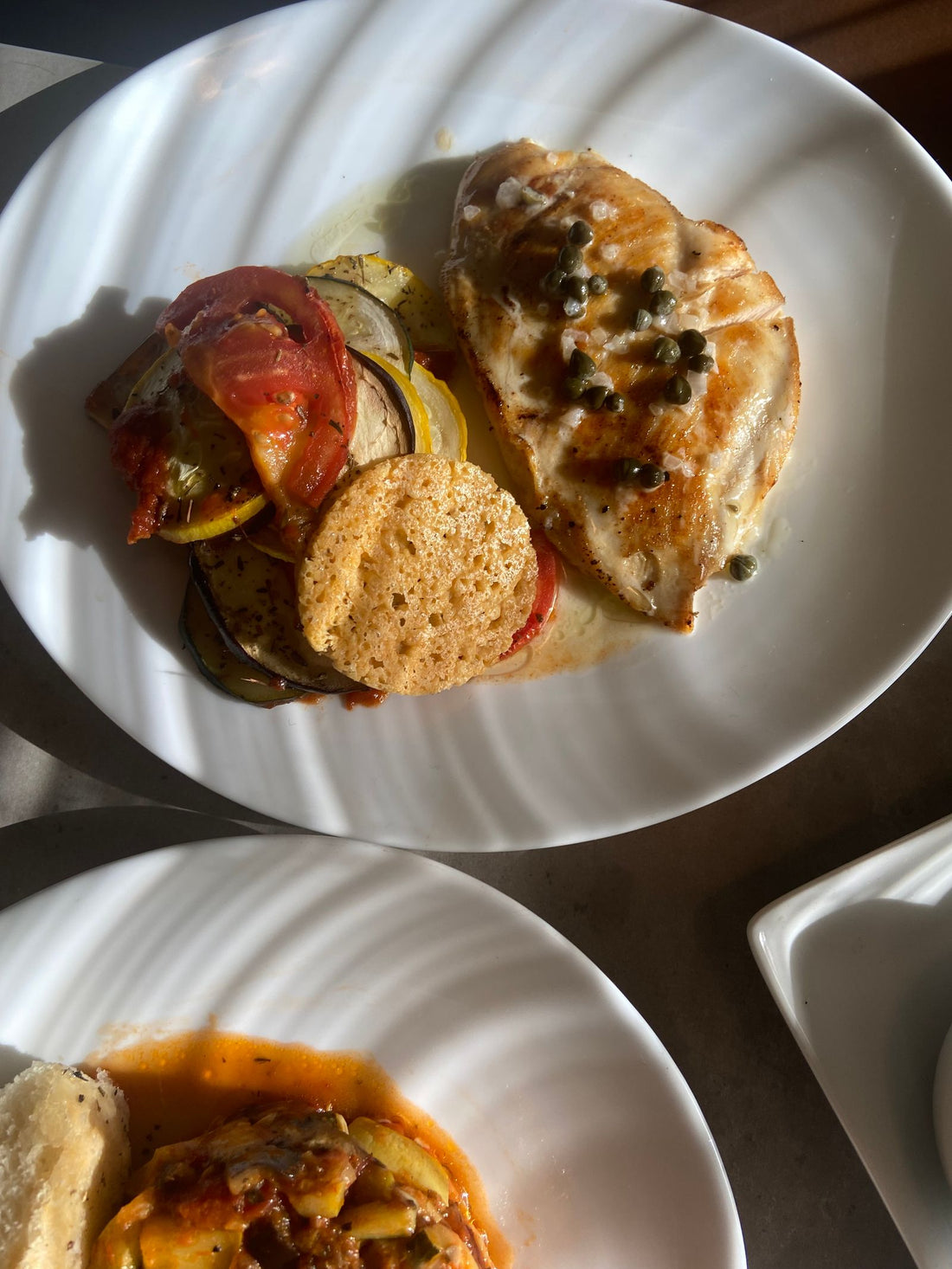 Quail piccata with lemon caper butter sauce