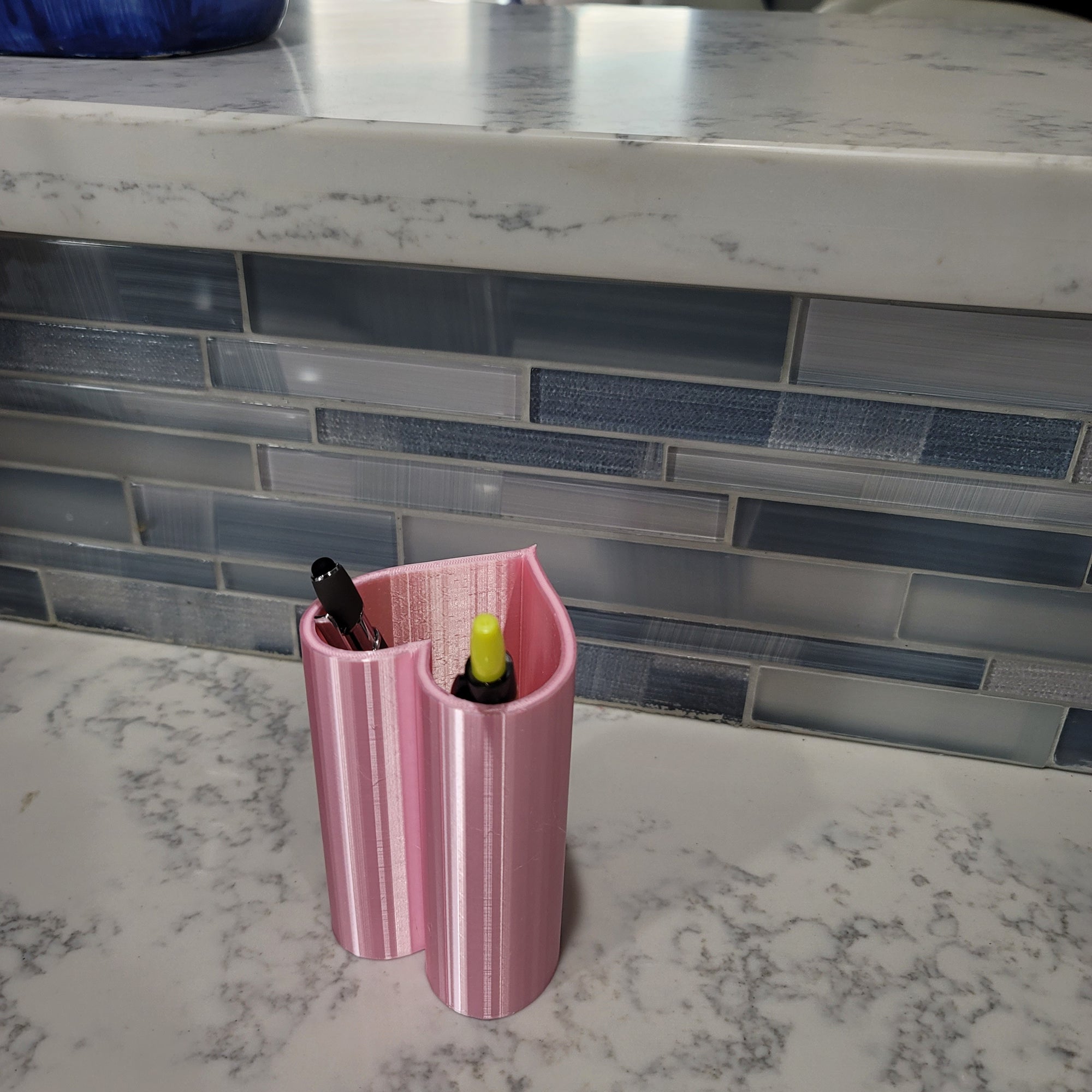 Heart Shaped Pen Holder | Vanity Holder | 3D Printed | Made in USA