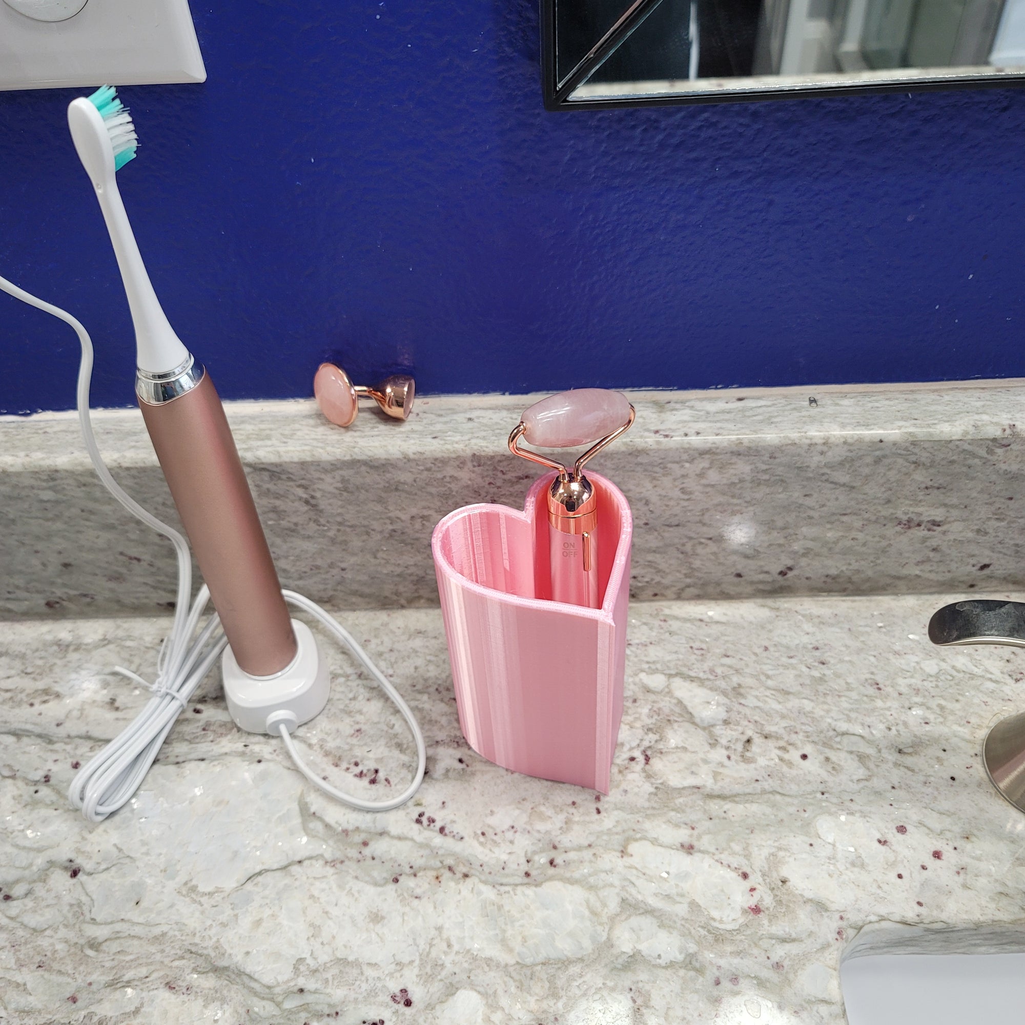 Heart Shaped Pen Holder | Vanity Holder | 3D Printed | Made in USA