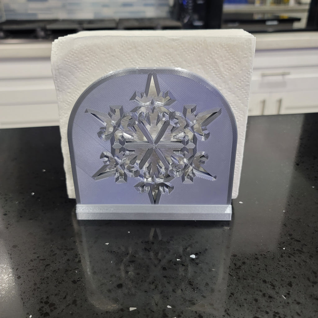 Snowflake Napkin Holder | Winter | Christmas | Kitchen | Decor | Made in USA