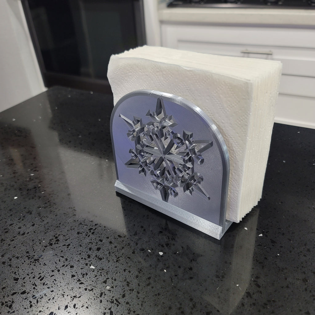 Snowflake Napkin Holder | Winter | Christmas | Kitchen | Decor | Made in USA