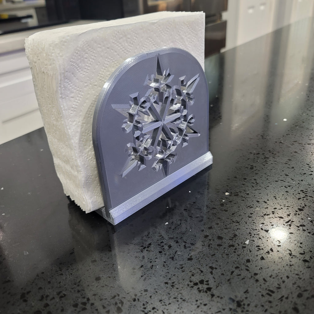 Snowflake Napkin Holder | Winter | Christmas | Kitchen | Decor | Made in USA