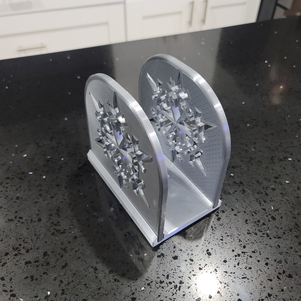 Snowflake Napkin Holder | Winter | Christmas | Kitchen | Decor | Made in USA