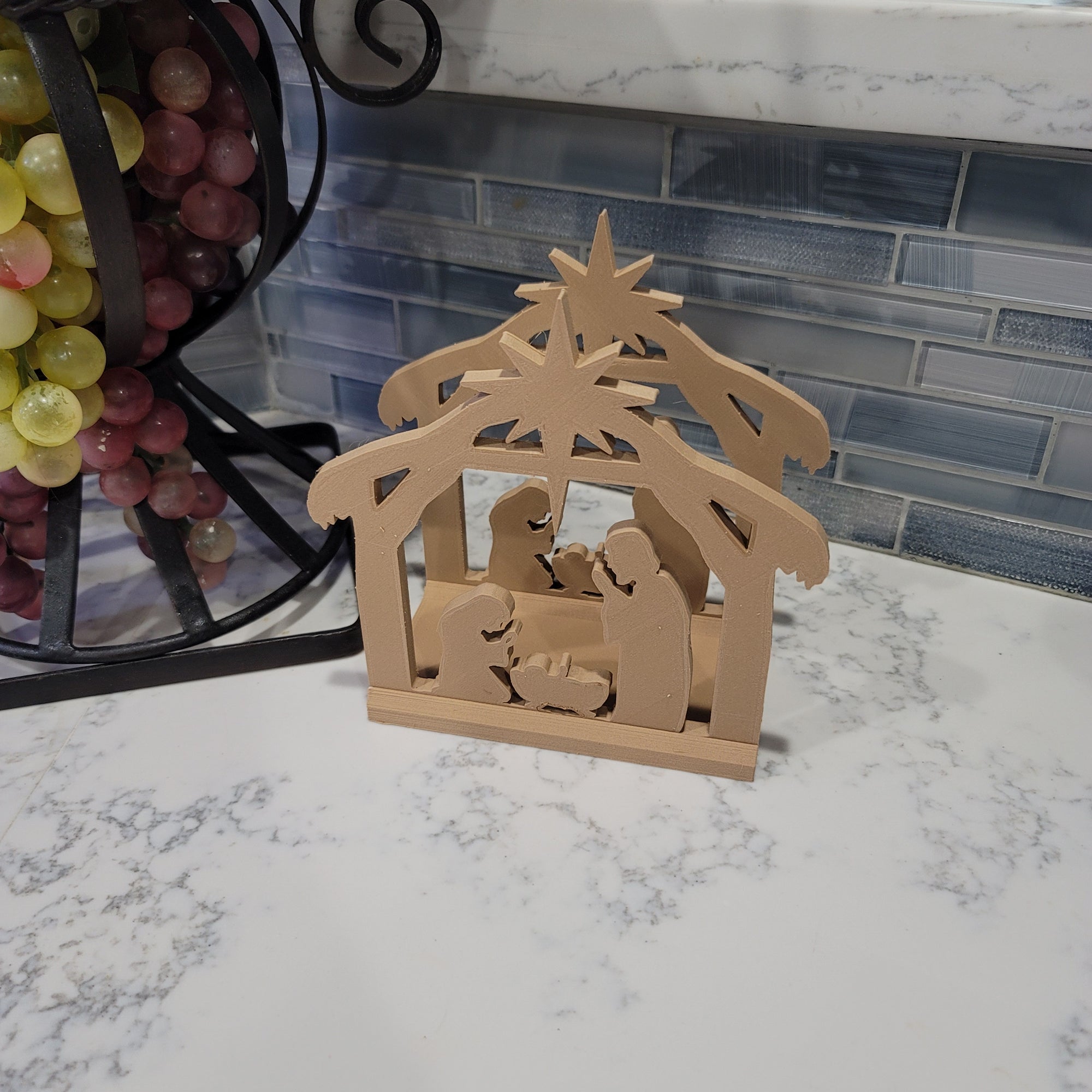 Manger Scene Napkin Holder | Winter | Christmas | Kitchen | Decor | Made in USA