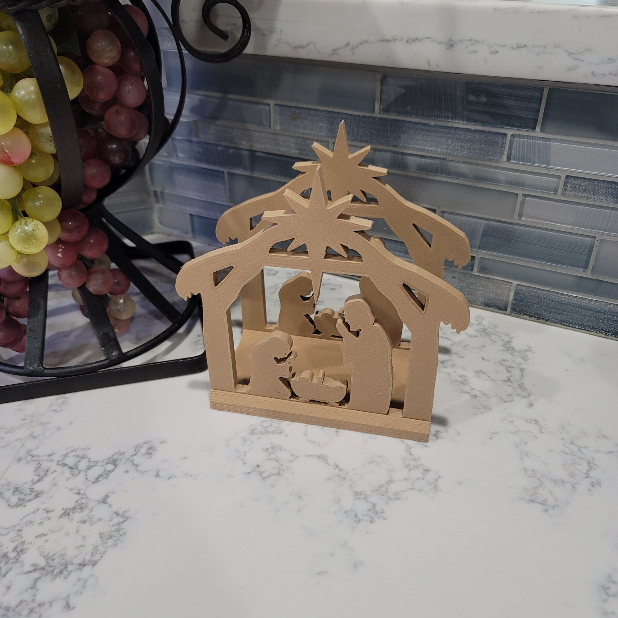 Manger Scene Napkin Holder | Winter | Christmas | Kitchen | Decor | Made in USA