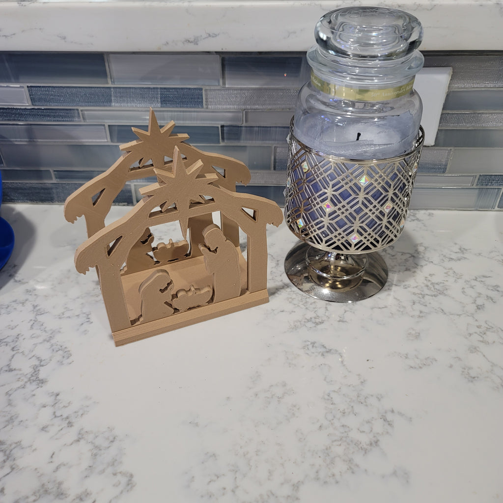 Manger Scene Napkin Holder | Winter | Christmas | Kitchen | Decor | Made in USA