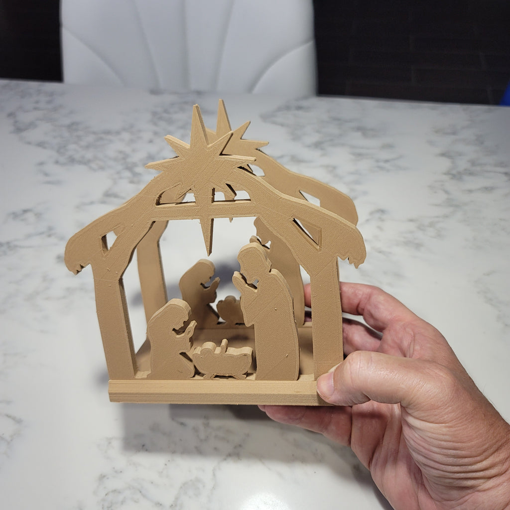 Manger Scene Napkin Holder | Winter | Christmas | Kitchen | Decor | Made in USA