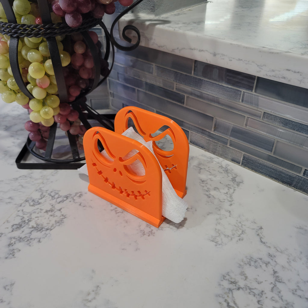 Scary Face Napkin Holder | Halloween | Pumpkin | Kitchen | Decor | Made in USA