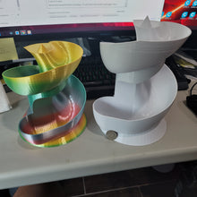 Load image into Gallery viewer, Handcrafted Quail Egg Holder | Spiral Tower Fruit Display | Designed and Made by 2B Creations in USA
