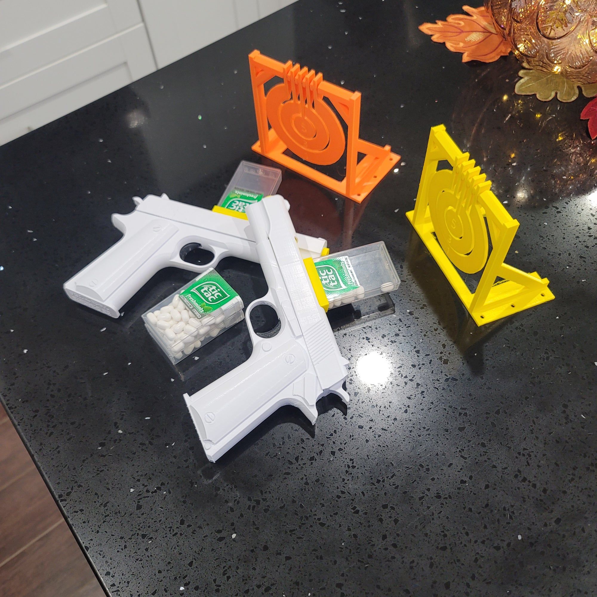 Model 1911 Tic Tac Shooter | Fun | Toy | One Box of Ammo Included | Great Stocking Stuffer