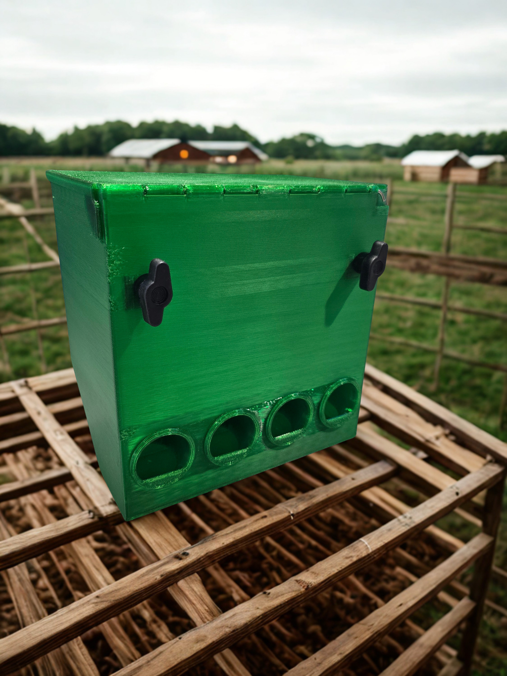 Mess-Free Quail Feeder — Mounts Outside the Cage