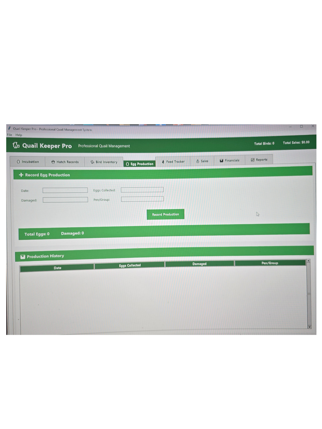 Quail Keeper Pro - Professional Quail Farm Management Software by 2B Creations