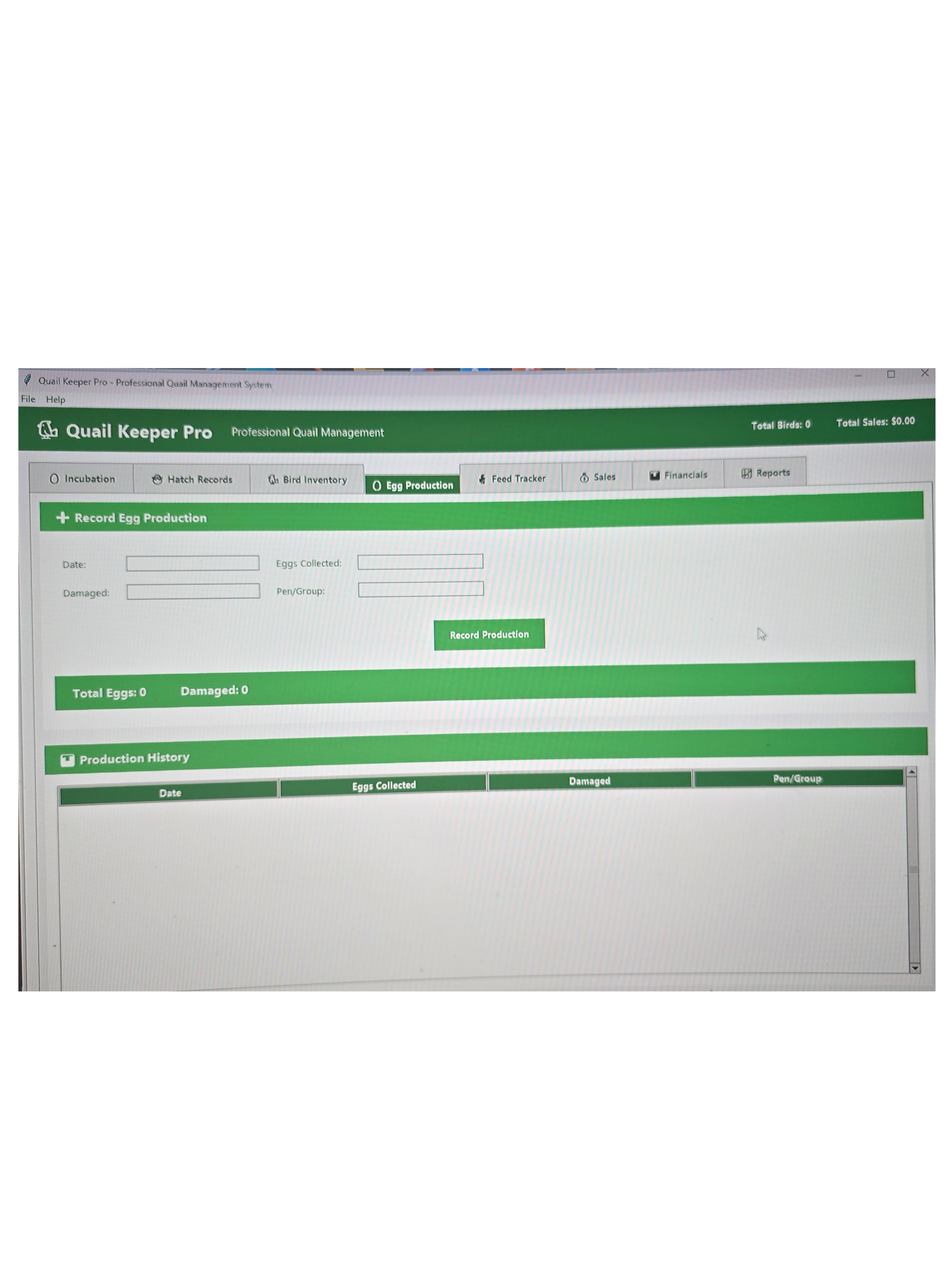 Quail Keeper Pro - Professional Quail Farm Management Software by 2B Creations