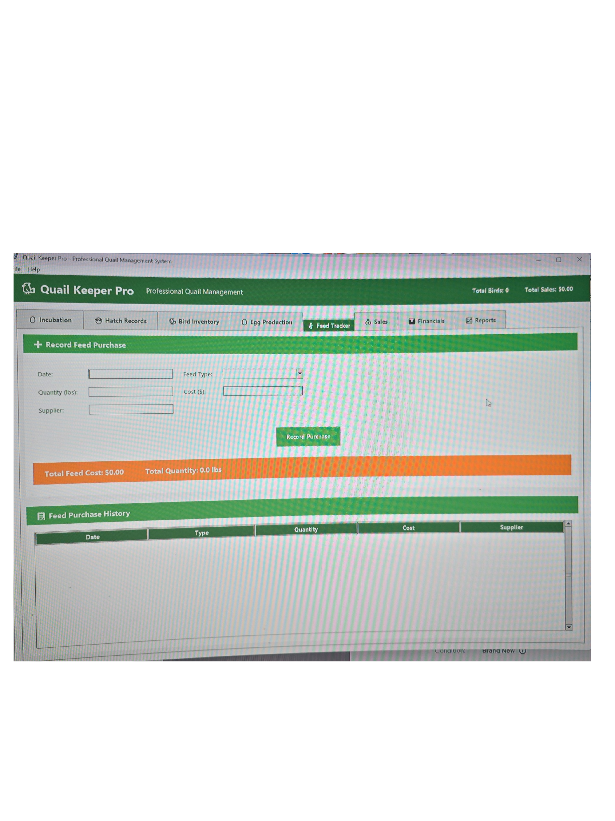 Quail Keeper Pro - Professional Quail Farm Management Software by 2B Creations