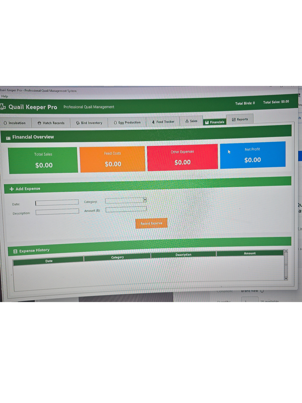 Quail Keeper Pro - Professional Quail Farm Management Software by 2B Creations