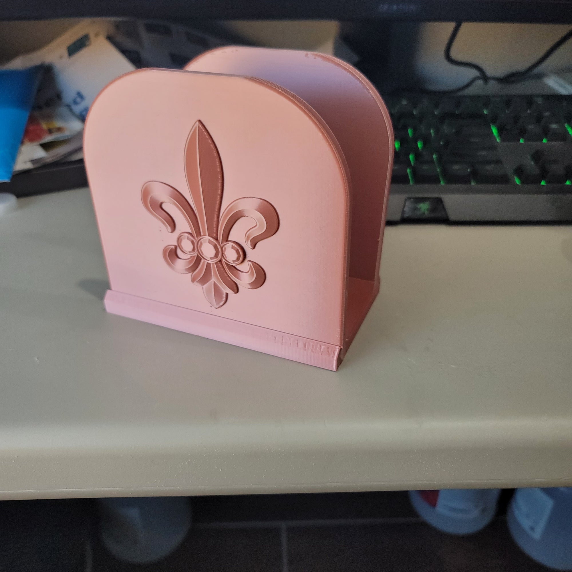 Fleur De Lis Napkin Holder | Kitchen | Patio | Deck | New Orleans | Decorative