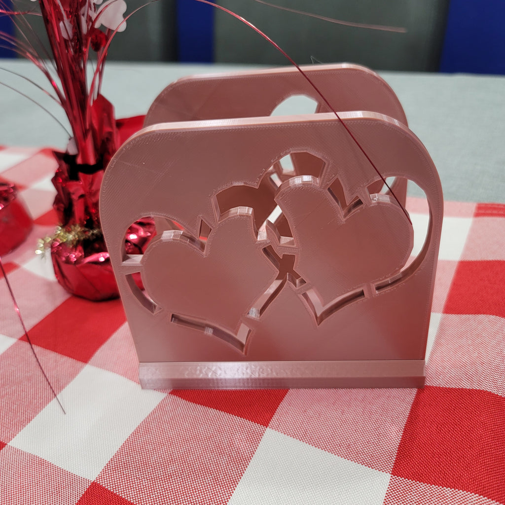 Double Heart Napkin Holder. Stylish and durable napkin holder. Pick your favorite color. Stunning and Eye Catching