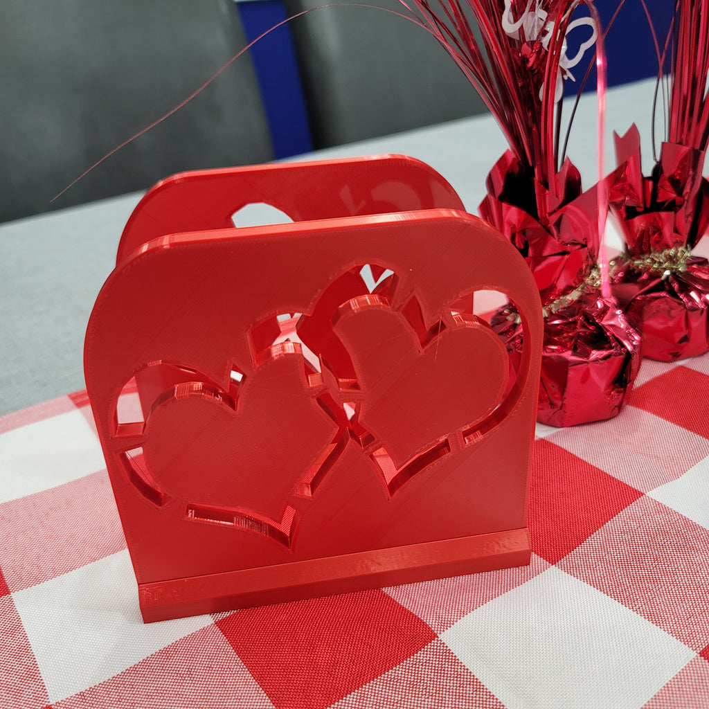 Double Heart Napkin Holder. Stylish and durable napkin holder. Pick your favorite color. Stunning and Eye Catching