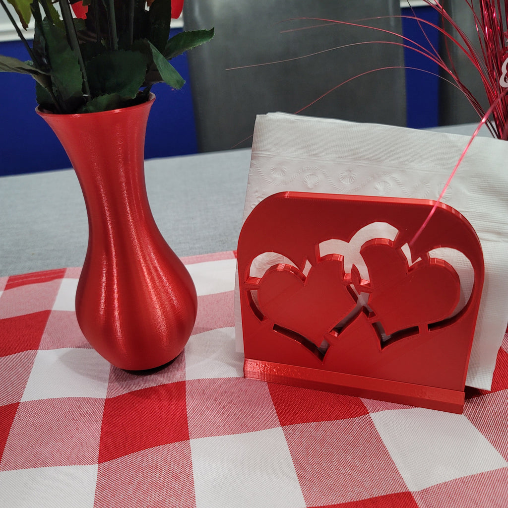 Double Heart Napkin Holder. Stylish and durable napkin holder. Pick your favorite color. Stunning and Eye Catching