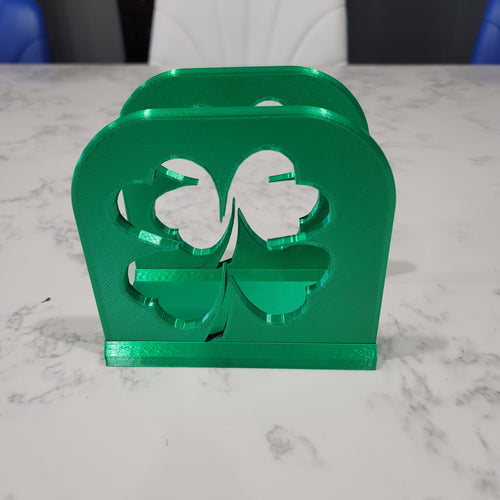 4 Leaf Clover Napkin Holder . Appealing, elegant, useful and eye catching. Perfect for St. Patrick's Day