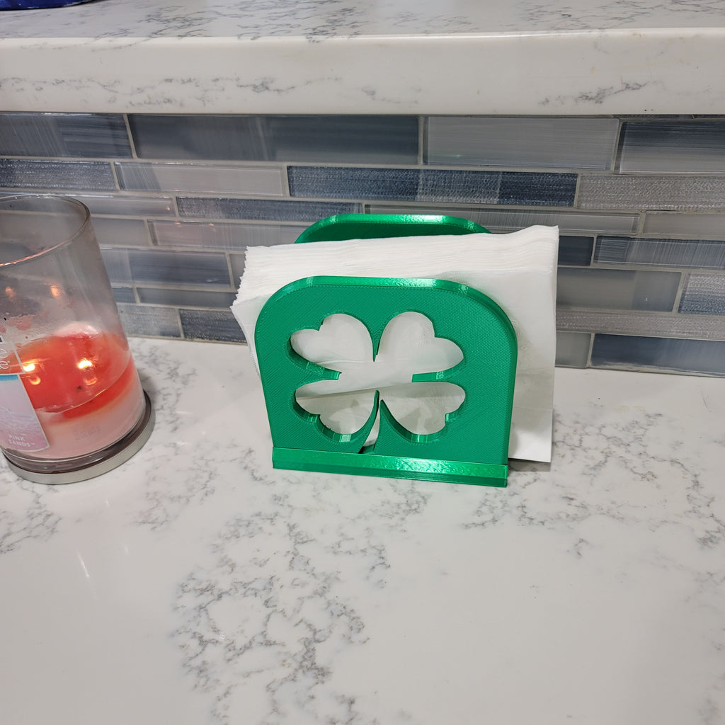Stylish 4 Leaf Clover Napkin Holder . Appealing, elegant, useful and eye catching. Perfect for St. Patrick's Day