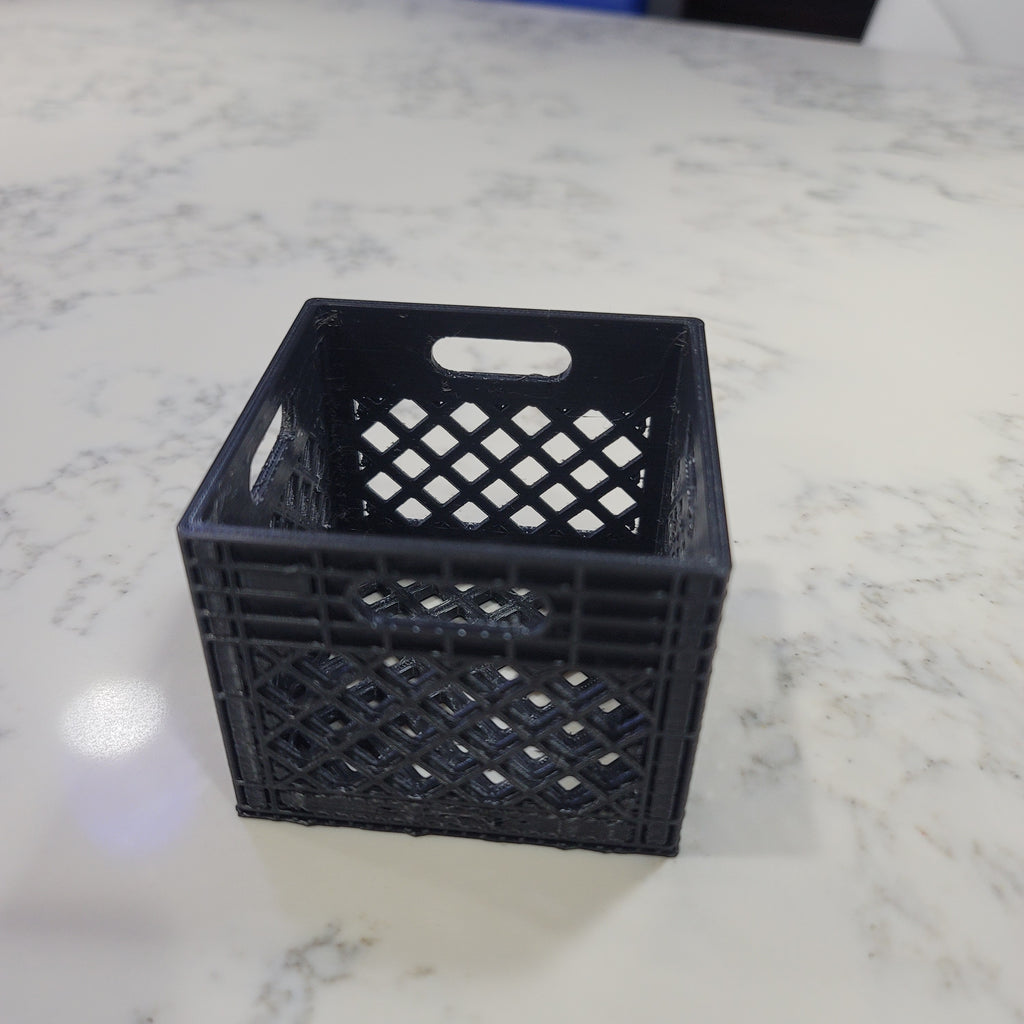 Mini Milk Crate / 1 Inch comes in pack of 4. Size Options Vary.