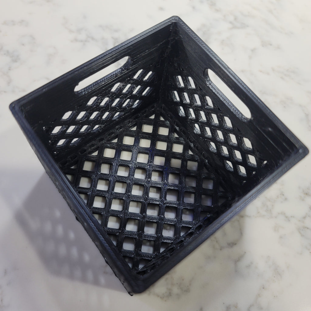 Mini Milk Crate / 1 Inch comes in pack of 4. Size Options Vary.