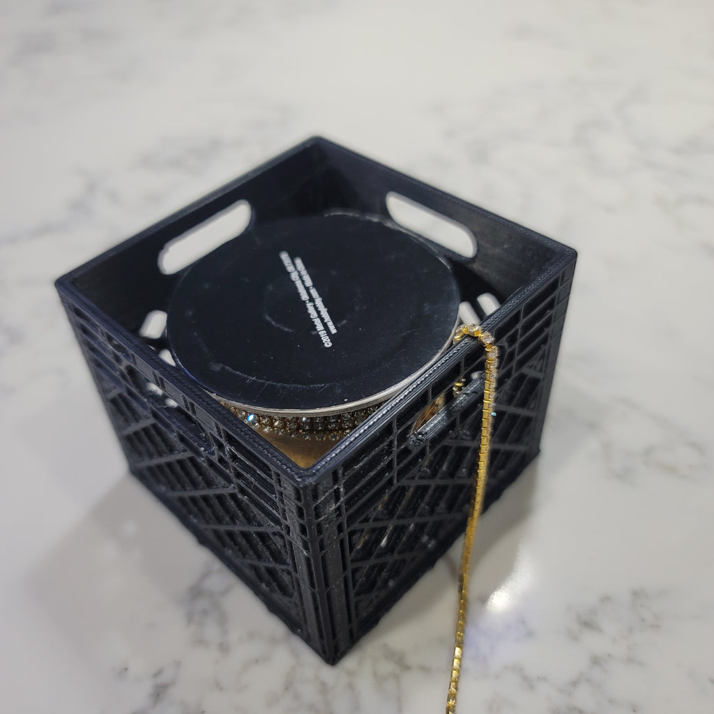 Mini Milk Crate / 1 Inch comes in pack of 4. Size Options Vary.