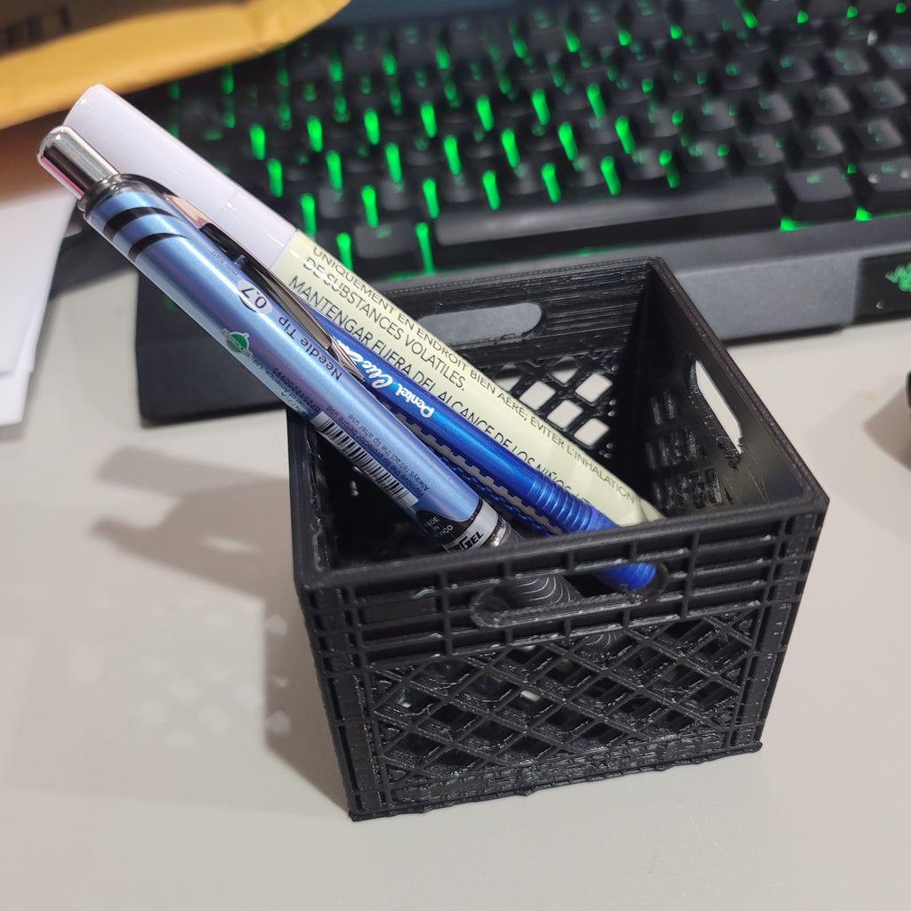 Mini Milk Crate / 1 Inch comes in pack of 4. Size Options Vary.