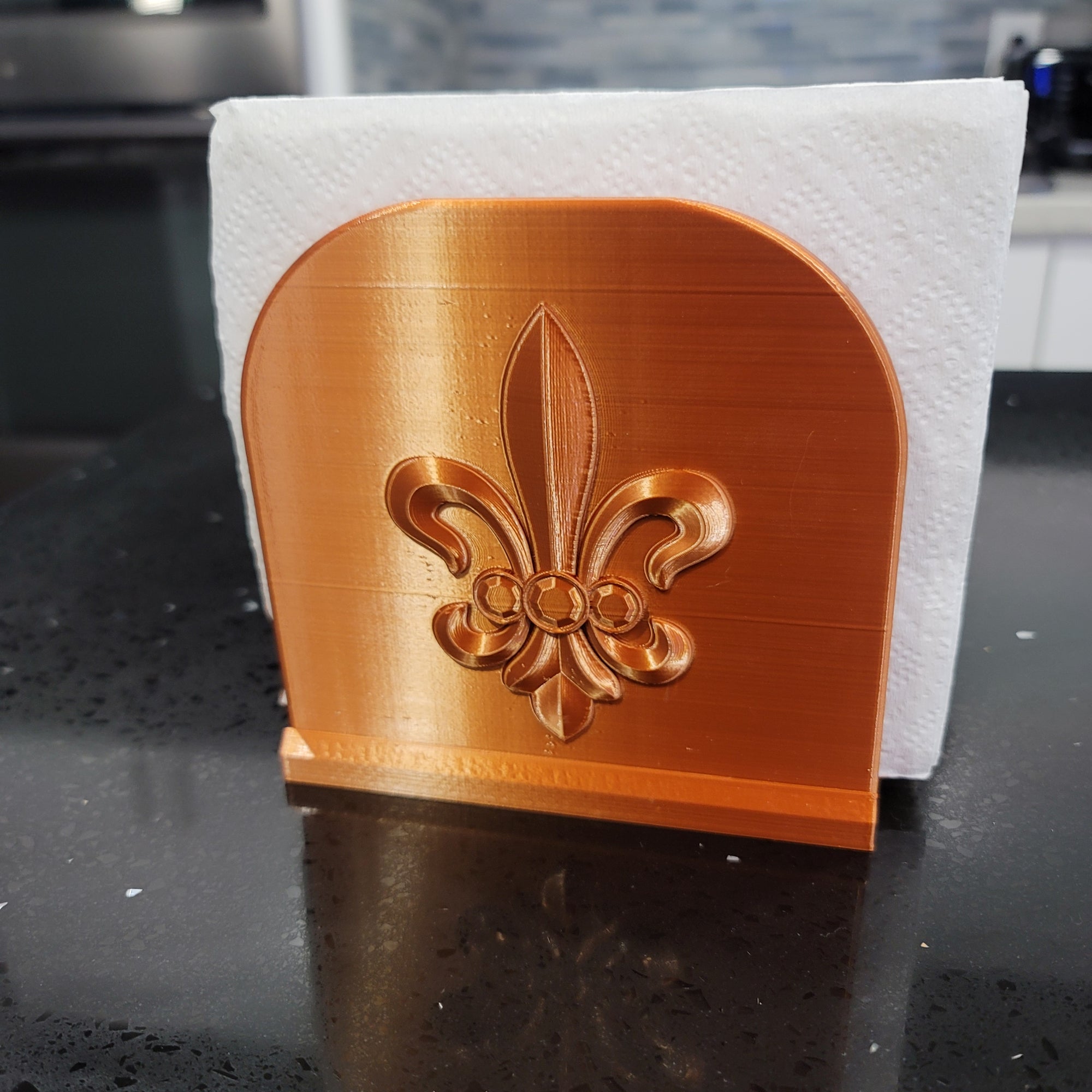 Fleur De Lis Napkin Holder | Kitchen | Patio | Deck | New Orleans | Decorative