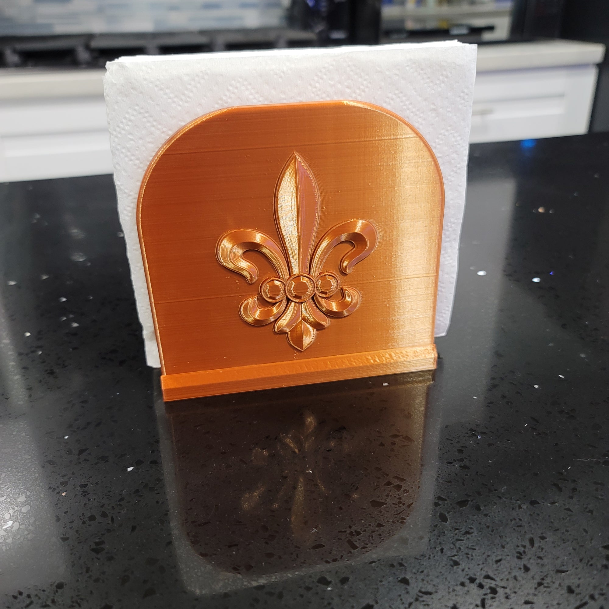 Fleur De Lis Napkin Holder | Kitchen | Patio | Deck | New Orleans | Decorative