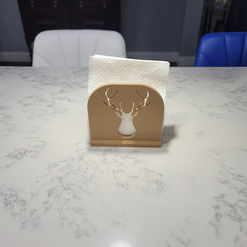Deer Head Napkin Holder | 3D Printed | Antlers | Buck