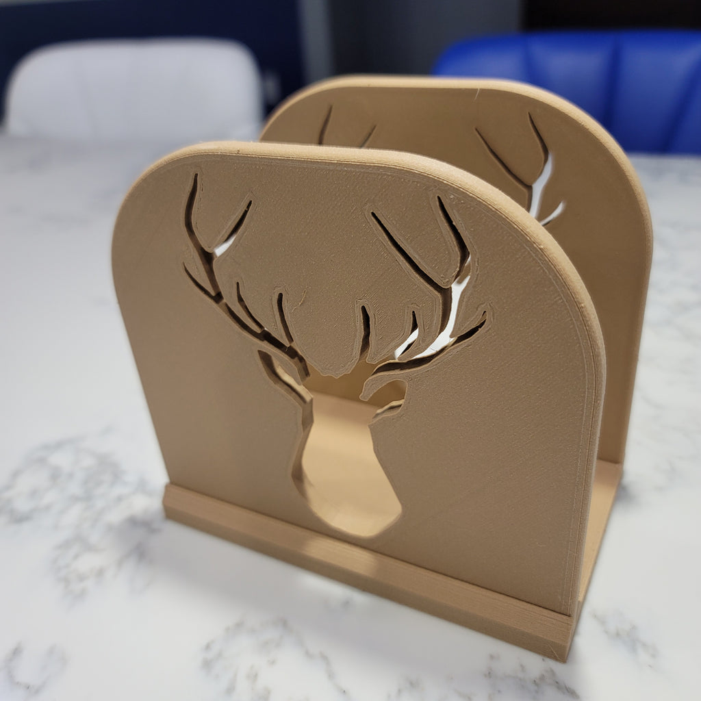 Deer Head Napkin Holder | 3D Printed | Antlers | Buck