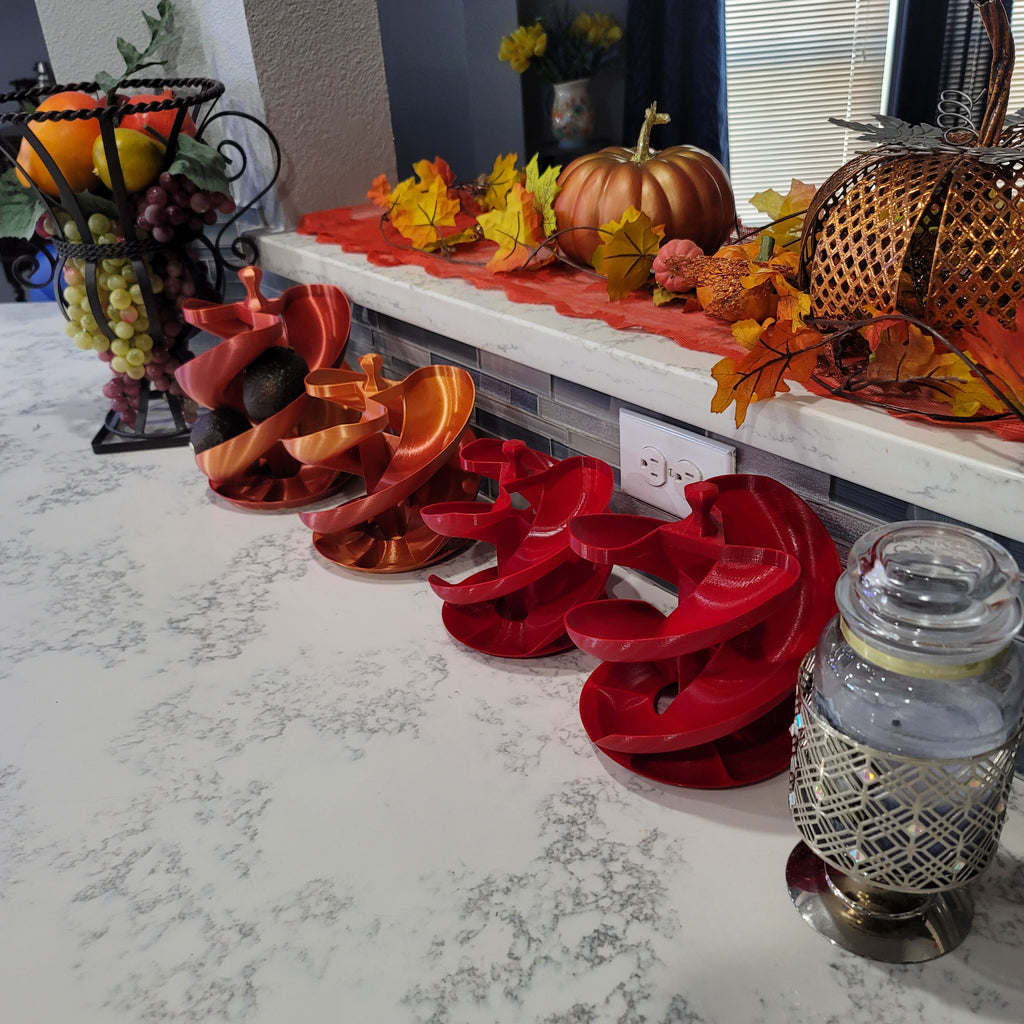Egg, Fruit or K-Cup Spiral Tower | 3D Printed | Spiral | Display